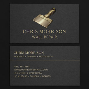 Tarjeta De Visita Profesional de Reparación de Muros