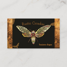 Tarjeta De Visita Profesional de Rustic Cicada