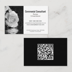 Tarjeta De Visita profesional de servicio de consultoría ceremonial