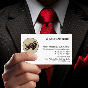 Tarjeta De Visita Profesional de Servicios de Asesoramiento Financie