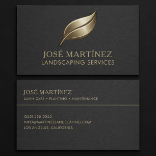 Tarjeta De Visita Profesional de Servicios de Paisajismo