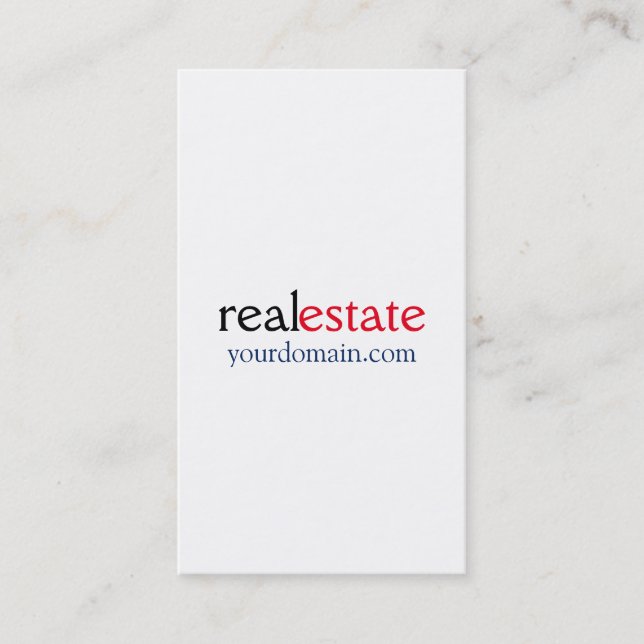 Tarjeta De Visita Profesional de Smart White Real Estate (Anverso)