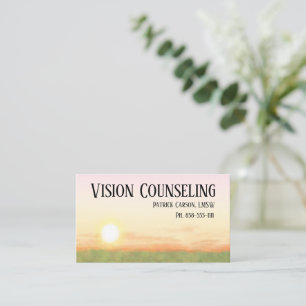Tarjeta De Visita Profesional del asesoramiento pacífico sobre el at