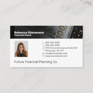 Tarjeta De Visita Profesional del Coach Financiero