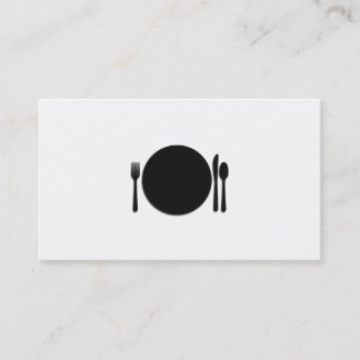 Tarjeta de visita profesional del cocinero