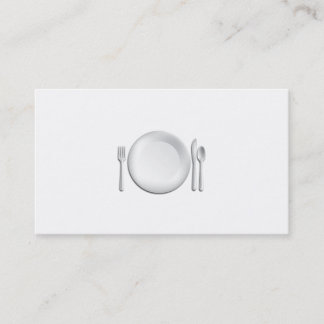 Tarjeta de visita profesional del cocinero