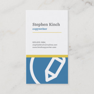 Tarjeta de visita profesional del Copywriter