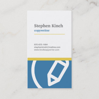 Tarjeta de visita profesional del Copywriter