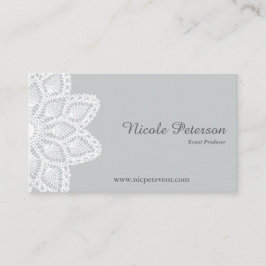 Tarjeta de visita profesional del cordón blanco