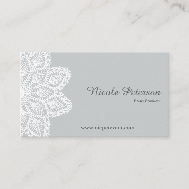 Tarjeta de visita profesional del cordón blanco (Anverso)