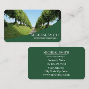 Tarjeta De Visita Profesional del cuidado del césped y jardinería