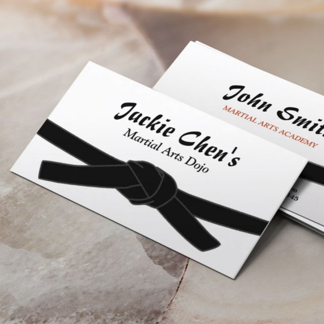 Tarjeta De Visita Profesional del Dojo de Artes Marciales Maestras d (Subido por el creador)