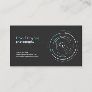 Tarjeta de visita profesional del fotógrafo