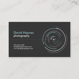 Tarjeta de visita profesional del fotógrafo