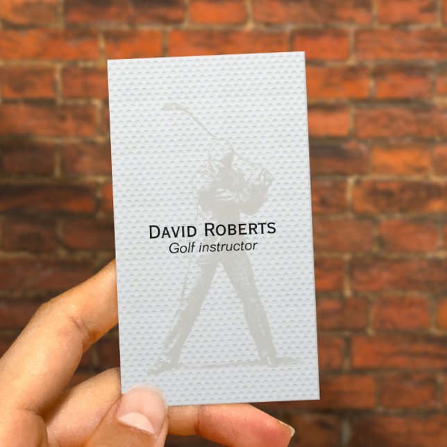 Tarjeta De Visita Profesional del instructor de golf (Subido por el creador)