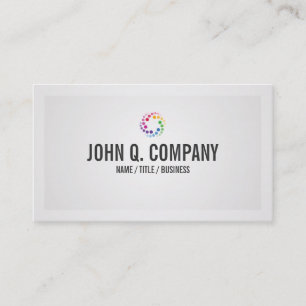Tarjeta de visita profesional del logotipo de