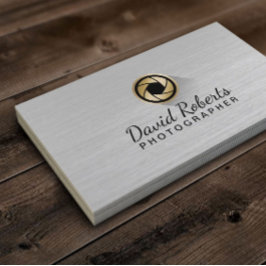 Tarjeta De Visita Profesional del logotipo del obturador de cámara d