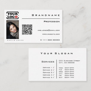 Tarjeta De Visita Profesional del logotipo fotográfico clásico del P