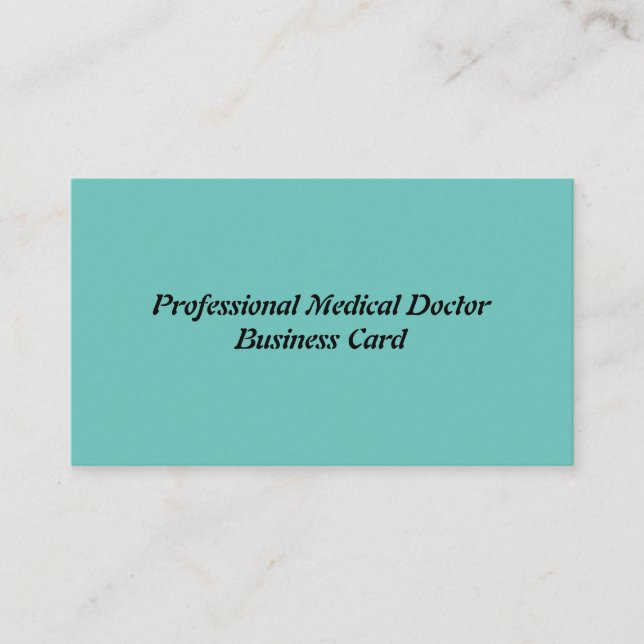 Tarjeta de visita profesional del médico (Anverso)