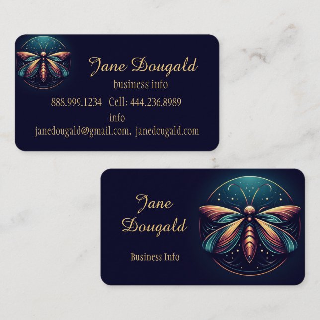 Tarjeta De Visita Profesional del Personalizado del logotipo del fal (Anverso / Reverso)
