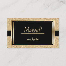 Tarjeta De Visita Profesional del Personalizado negro de oro