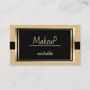 Tarjeta De Visita Profesional del Personalizado negro de oro