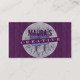 Tarjeta de visita profesional del pintor