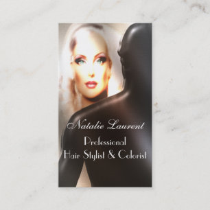 Tarjeta De Visita Profesional del salón del Hairstylist de Majikdew