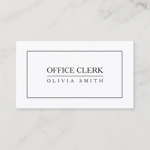 Tarjeta De Visita Profesional del vendedor de oficina