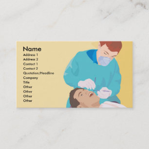 Tarjeta de visita profesional dental