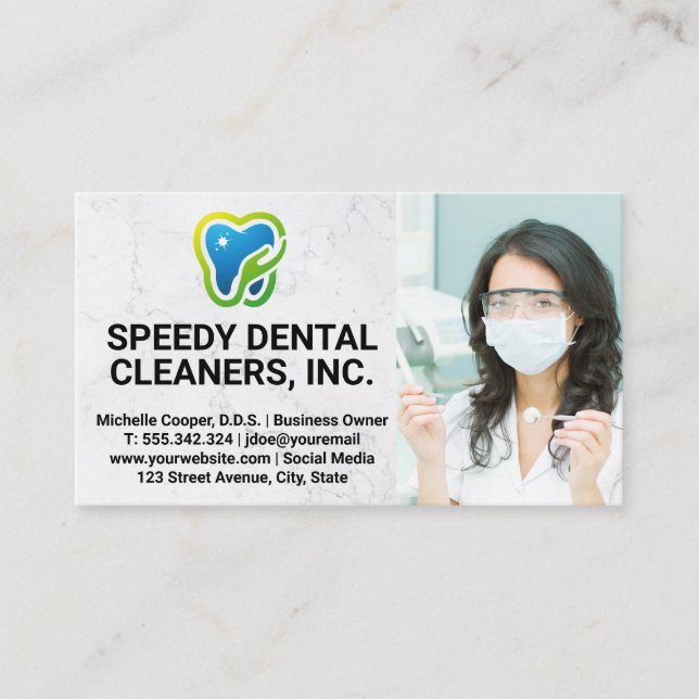 Tarjeta De Visita Profesional dental | Salud (Anverso)