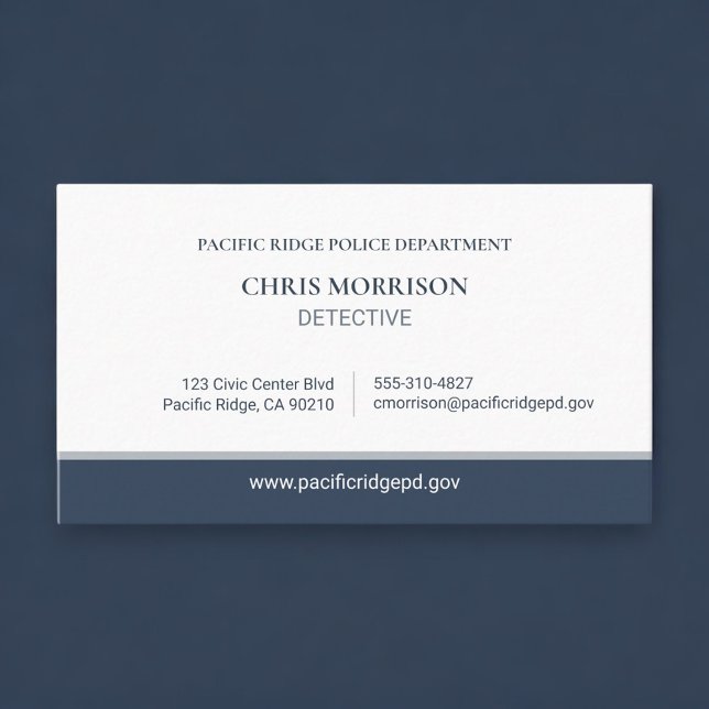 Tarjeta De Visita Profesional detective de policía (Subido por el creador)