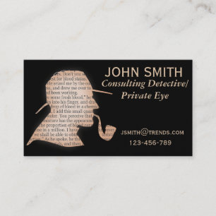 Tarjeta De Visita Profesional detective del detective privado