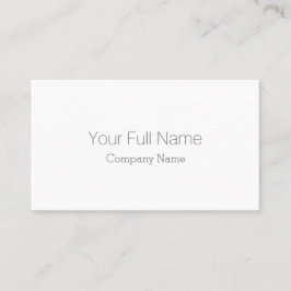 TARJETA DE VISITA PROFESIONAL ELEGANTE CLASICO BLANCO SIMPLE LINO