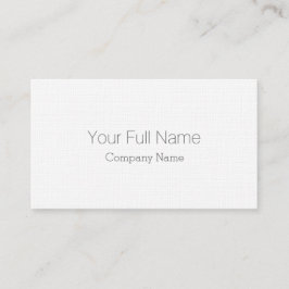 TARJETA DE VISITA PROFESIONAL ELEGANTE CLASICO BLANCO SIMPLE LINO