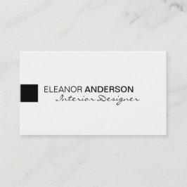 Tarjeta De Visita Profesional elegante clásico minimalista moderno