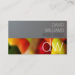 TARJETA DE VISITA PROFESIONAL ELEGANTE COLOR FRESCO FRUTA