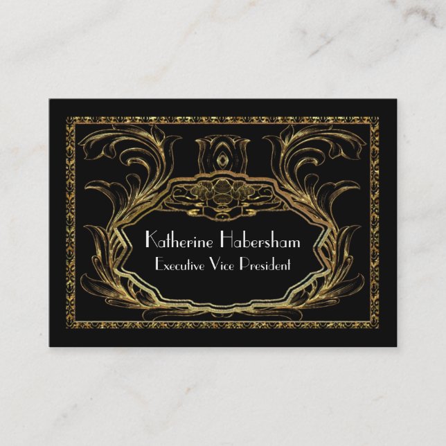 Tarjeta De Visita Profesional elegante de AmFlair (Anverso)