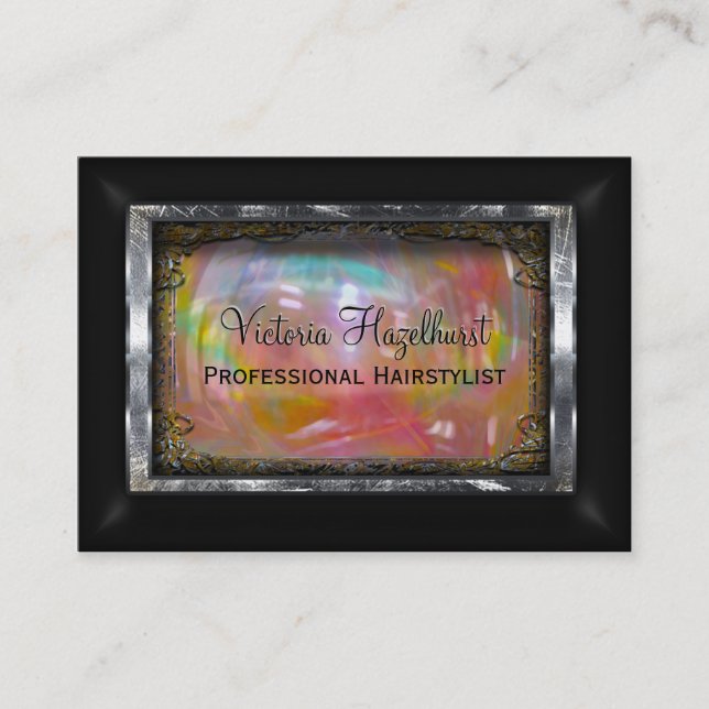 Tarjeta De Visita Profesional elegante de Auntielosa (Anverso)