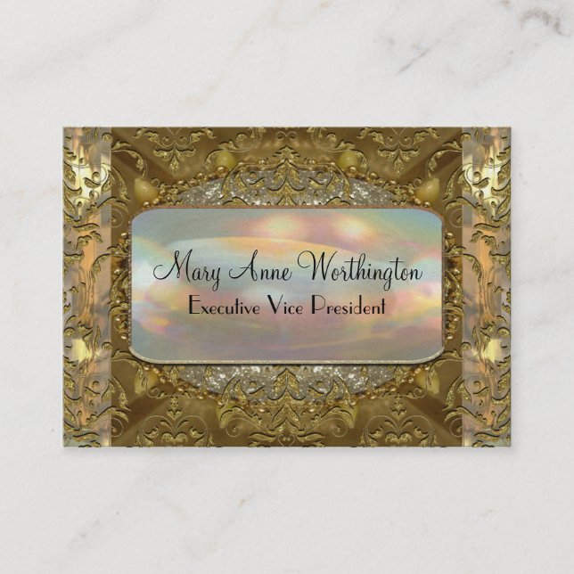 Tarjeta De Visita Profesional elegante de Delancey Astor 3,5 (Anverso)