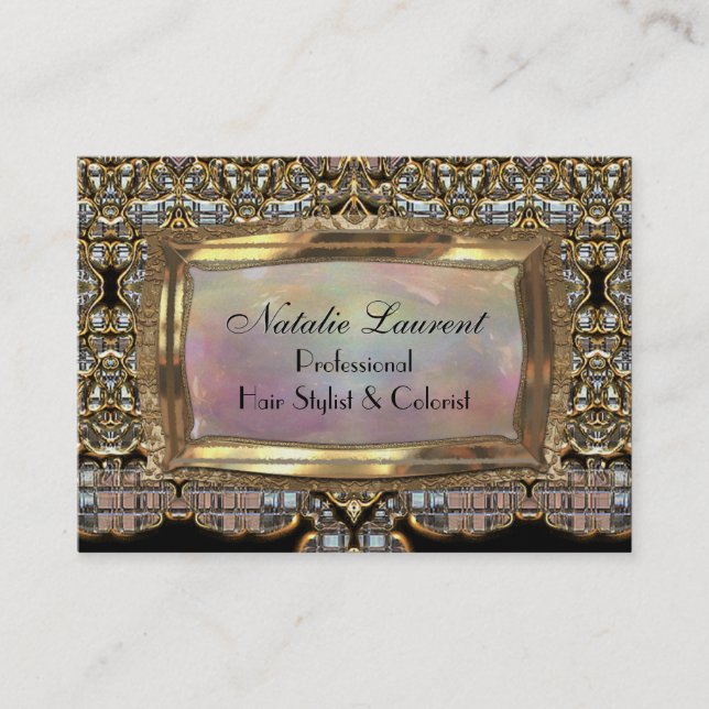 Tarjeta De Visita Profesional elegante de Fanfaired (Anverso)