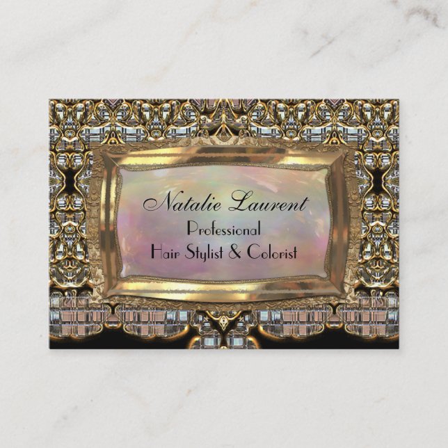 Tarjeta De Visita Profesional elegante de Fanfaired (Anverso)