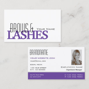 Tarjeta De Visita Profesional elegante de fotografía simple en blanc