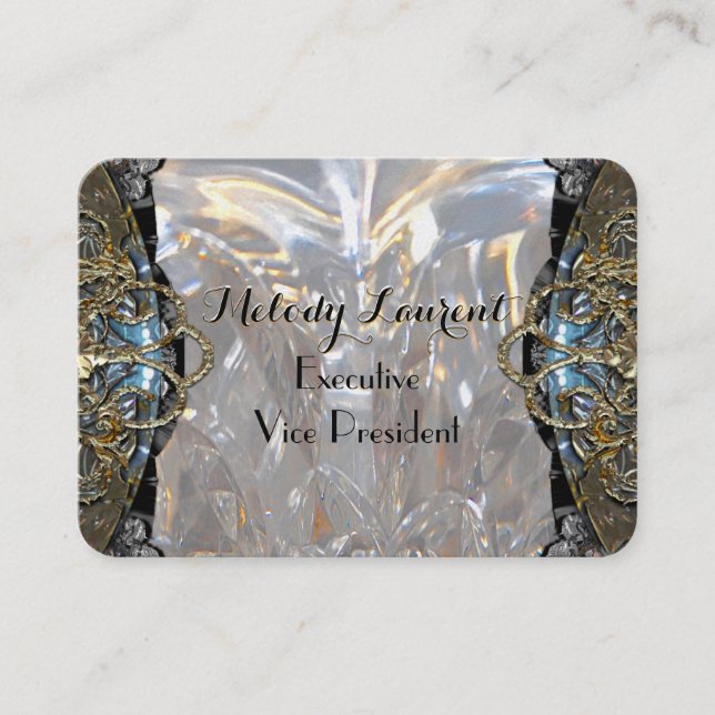 Tarjeta De Visita Profesional elegante de Incroyable (Anverso)