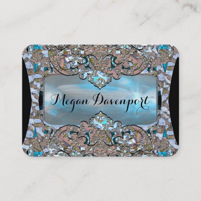 Tarjeta De Visita Profesional elegante de Juppenstrobe (Anverso)