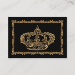 Tarjeta De Visita Profesional elegante de la corona de Royalee