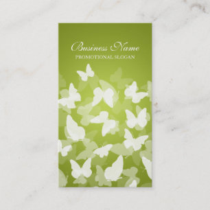Tarjeta De Visita Profesional elegante de la verde lima de las