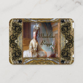 Tarjeta De Visita Profesional elegante de Marie Antonieta