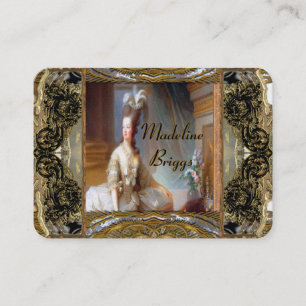 Tarjeta De Visita Profesional elegante de Marie Antonieta