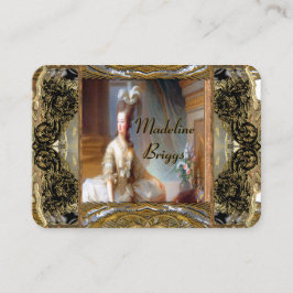 Tarjeta De Visita Profesional elegante de Marie Antonieta